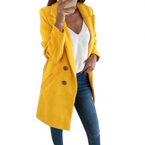 Damen Eleganter Lange Blazer Mantel – Stilvoll & Behaglich für Jeden Anlass
