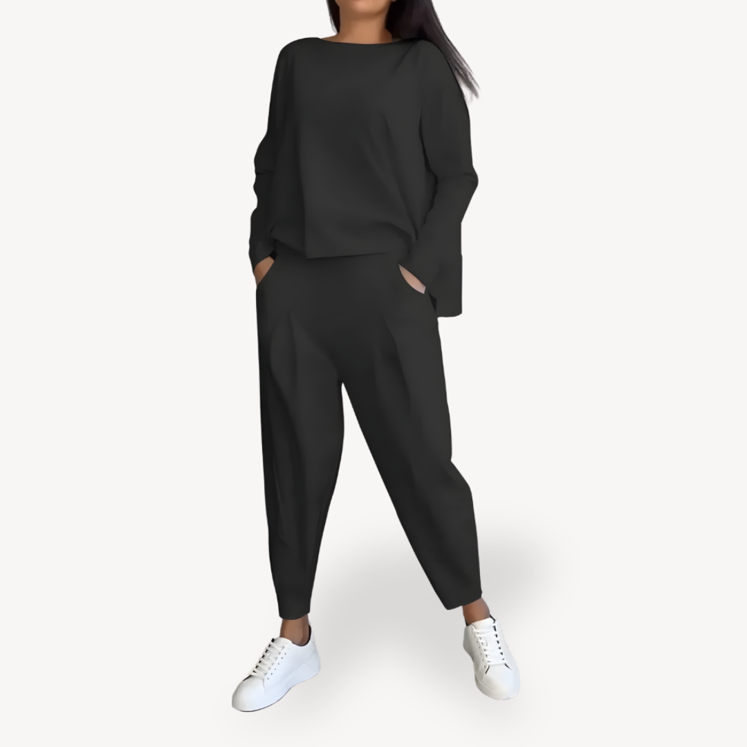 Damen Baumwoll Lounge Set – Komfortables 2-teiliges Ensemble