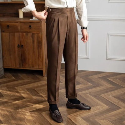 Elegante Regular Fit Herrenhose mit Bügelfalte – Klassisches Design