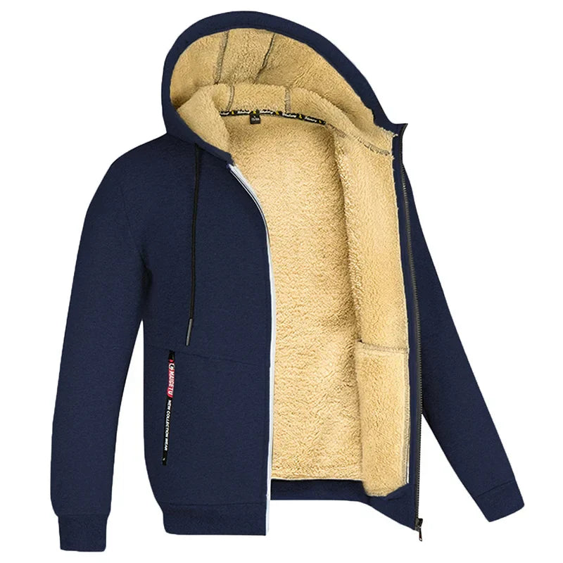 Jayden Herren Fleece-Weste mit Kuscheligem Futter