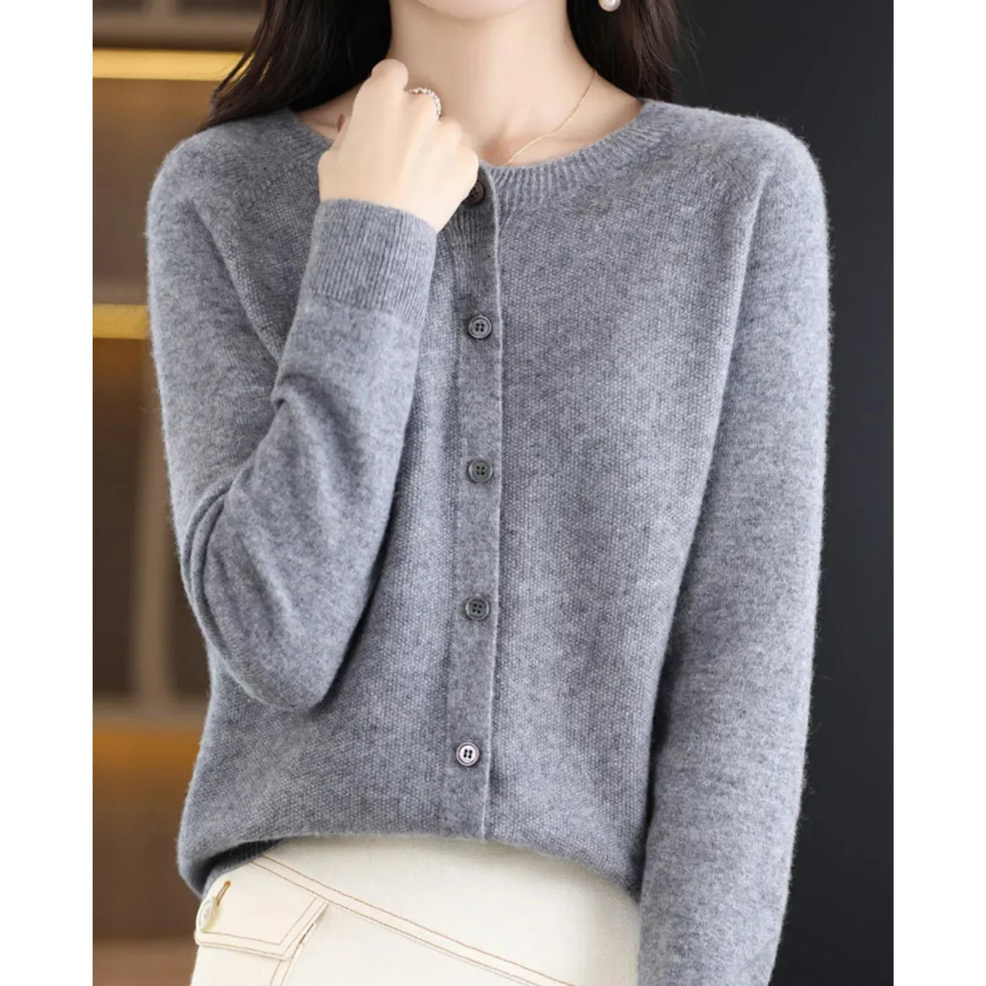 Luzern Merino Wool Cardigan