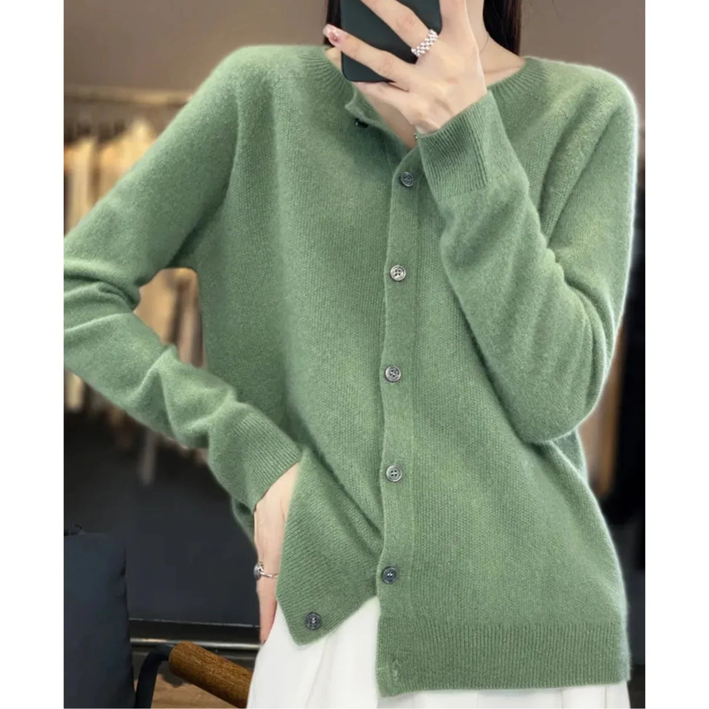 Luzern Merino Wool Cardigan