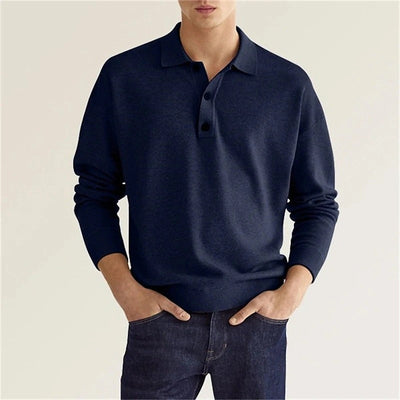 Herren Polo Pullover – Klassisches Design & Komfortable Materialkombination