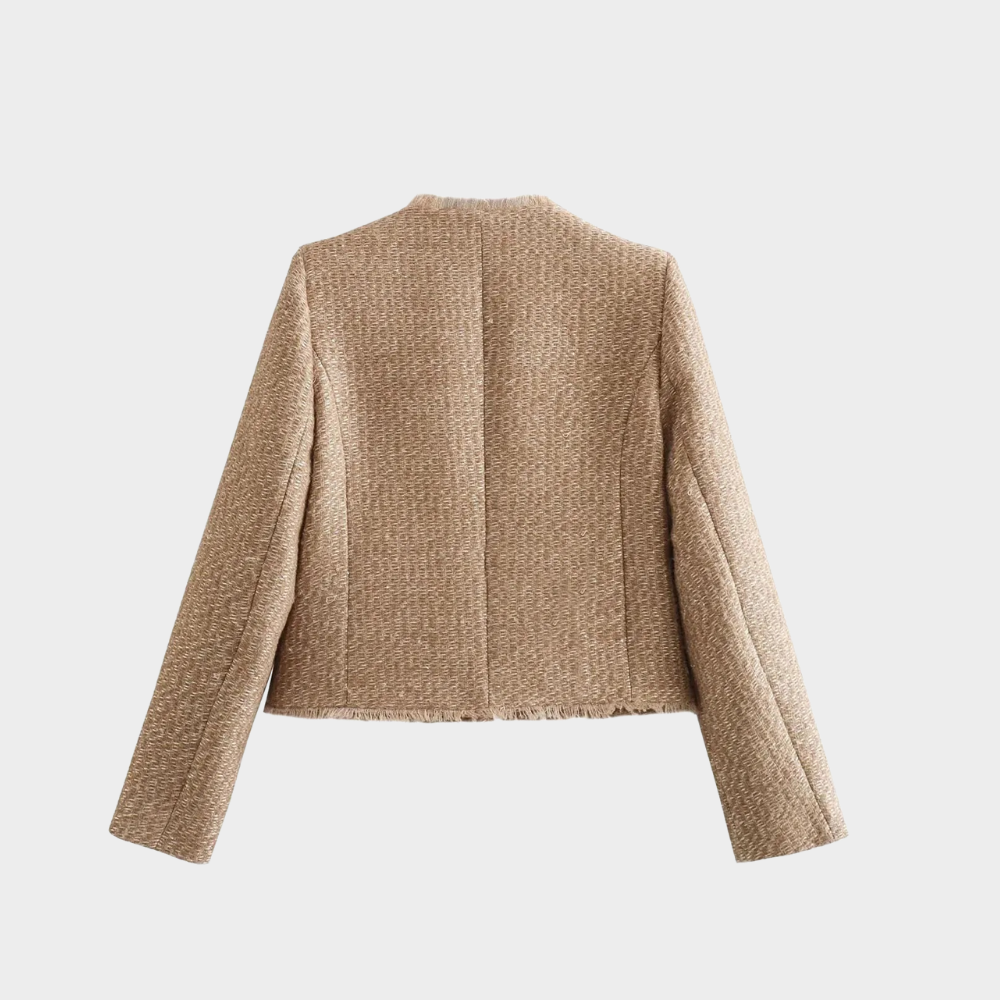 Verona Beige Tweed Damenjacke