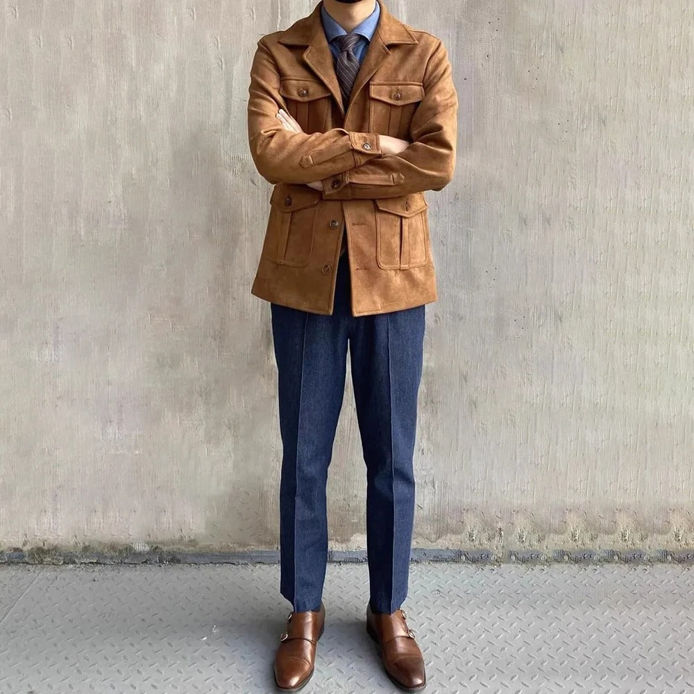 Luxuriöse Herrenjacke für die Süddänische Jagd – Robuste Qualität