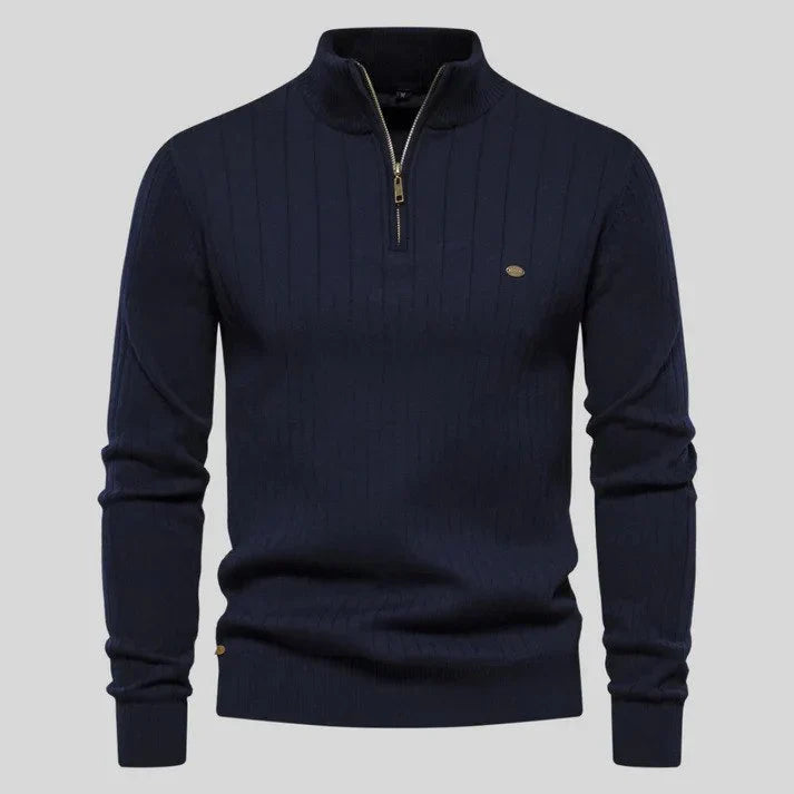 Gianni Premium Herrenpullover mit Halbzip
