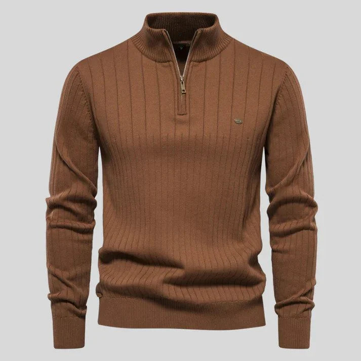 Gianni Premium Herrenpullover mit Halbzip