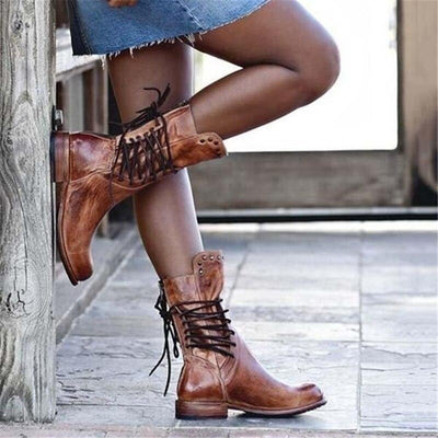 Elegante Damen-Cowboystiefel im Western-Stil – Mit Spitzem Design und Raffinierten Akzenten