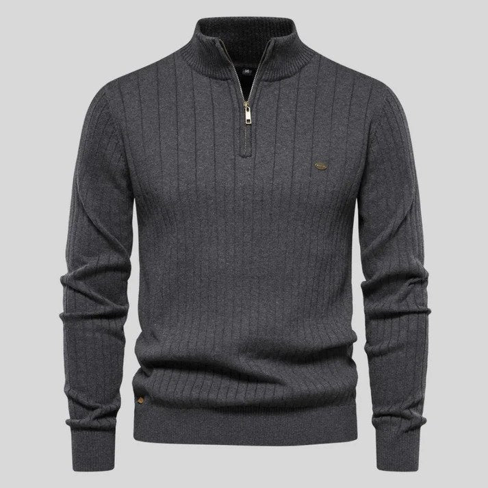 Gianni Premium Herrenpullover mit Halbzip