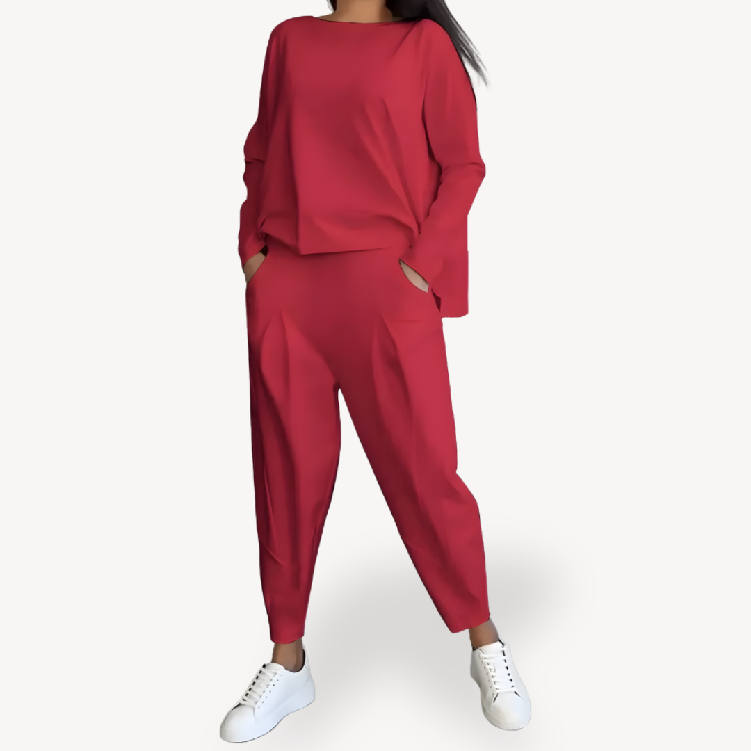 Damen Baumwoll Lounge Set – Komfortables 2-teiliges Ensemble