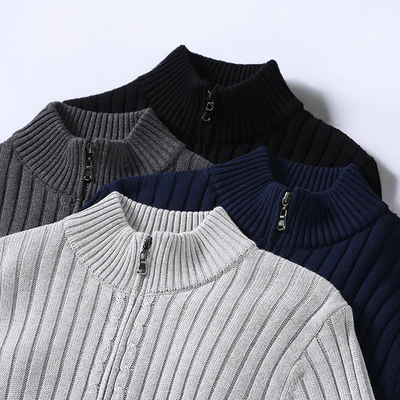 Cortona Klassischer Merino Rollkragenpullover für Herren