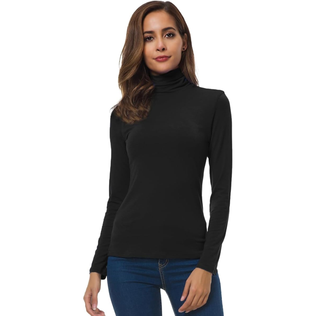 Damen Slim Fit Rollkragenpullover – Petra